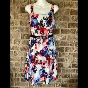 Luxe by Carmen Marc Valvo Floral Dress Size 6